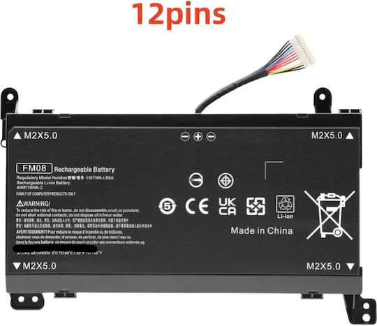2 Power Compatible Battery for HP Omen 17-AN000 with 5700mAh