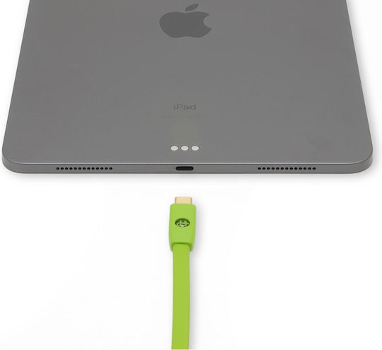 Oyaide d+ Flat USB 2.0 Cable USB-C male - USB-B Πράσινο 2m