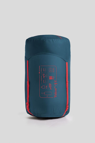 Ferrino Sleeping Bag Μονό Υπνόσακος Yukon Pro Red Black