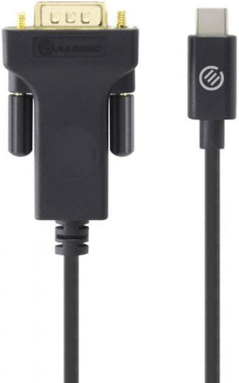 Alogic USB 2.0 Cable USB-C male - VGA Μαύρο 2m ELUCVG-02RBLK