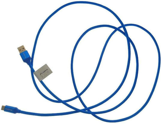 Lanberg Premium QC Braided USB 3.0 Cable USB-C male - USB-A Μπλε 1.8m CA-USBO-22CU-0018-BL