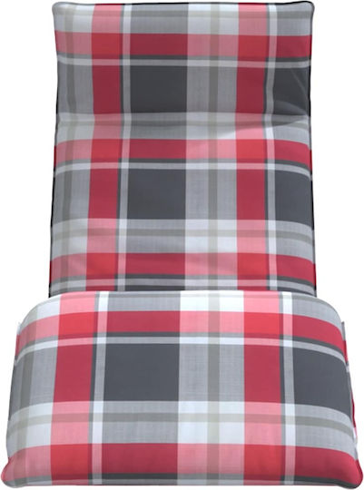 vidaXL Oxford Oxford Șezlong De Plajă Roșu Pliabil Metalic 175x54cm