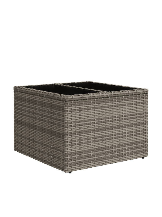 Ecksofa Outdoor Rattan mit Kissen 62x62x69cm