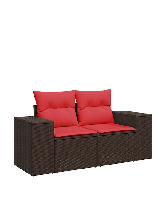Outdoor Corner Sofa Rattan With Cushions 62x62x69cm