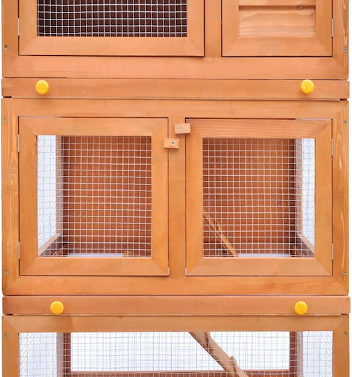 vidaXL 273757 Wooden Cage for Rabbits