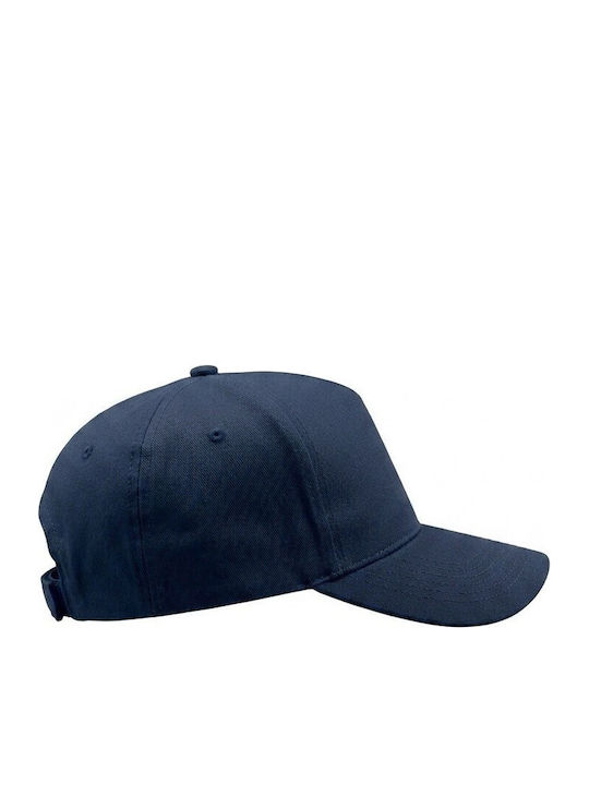 Atlantis Start Five 852 Five-Leaf Jockey Hat 100% Cotton Twill 160gsm Navy Blue