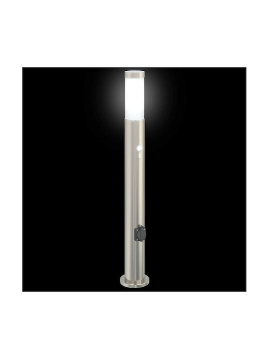 vidaXL Φωτιστικό Κολωνάκι Εξωτερικού Χώρου 40W IP44 για Ντουί E27 Ασημί