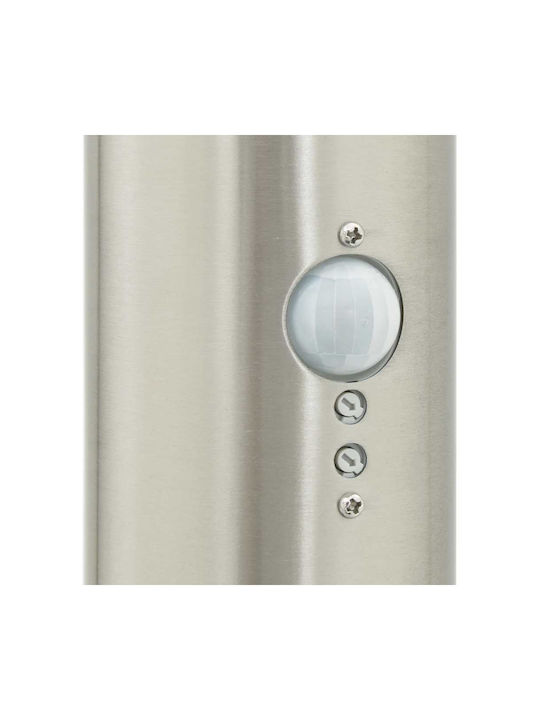 vidaXL Φωτιστικό Κολωνάκι Εξωτερικού Χώρου 40W IP44 για Ντουί E27 Ασημί