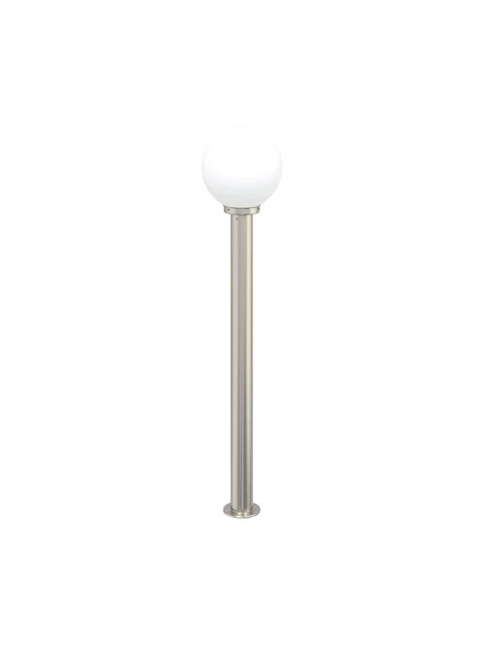 vidaXL Outdoor Small Post Floor Lamp 40W IP44 for E27 Bulb Silver
