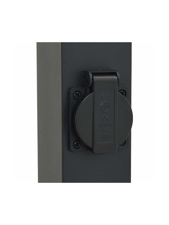 vidaXL Φωτιστικό Κολωνάκι Εξωτερικού Χώρου 40W IP44 για Ντουί E27 Μαύρο