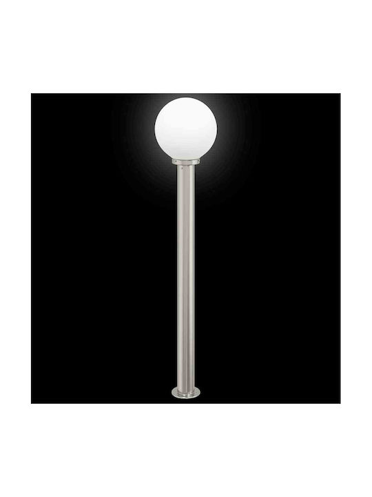 vidaXL Outdoor Small Post Floor Lamp 40W IP44 for E27 Bulb Silver