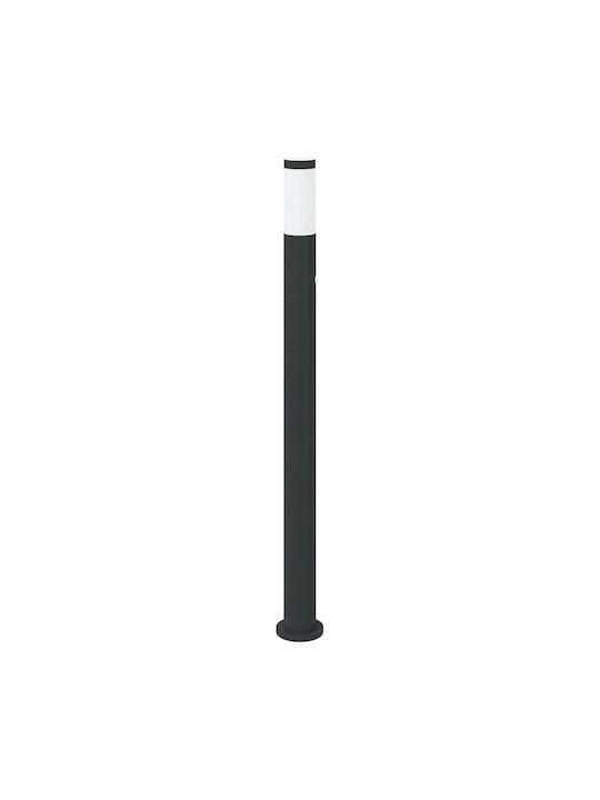 vidaXL Outdoor Small Post Floor Lamp 40W IP44 for E27 Socket Gray