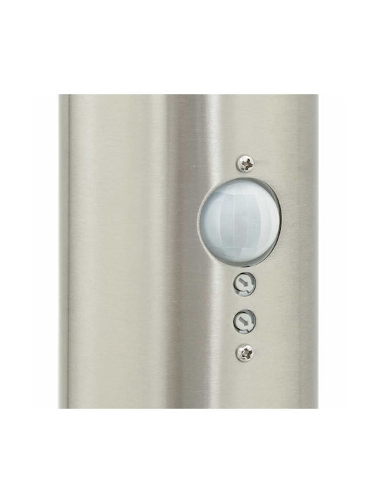 vidaXL Outdoor Small Post Floor Lamp 40W IP44 for E27 Bulb Silver