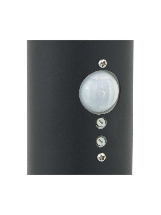 vidaXL Outdoor Small Post Floor Lamp 40W IP44 for E27 Socket Gray