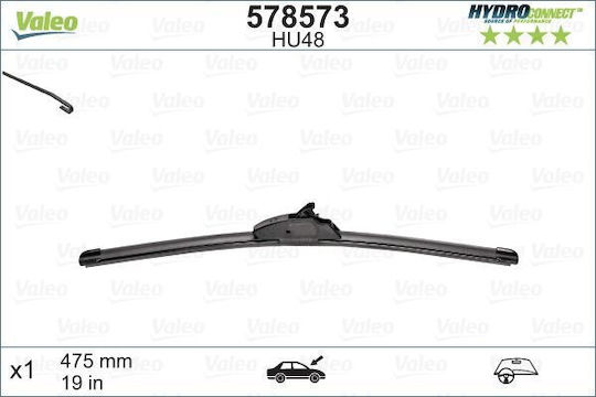 Valeo Car Wiper Blade Driver 475mm for Opel Calibra Frontera Omega Ford Courier Fiesta Nissan Navara Citroen C15 Xantia BMW X1