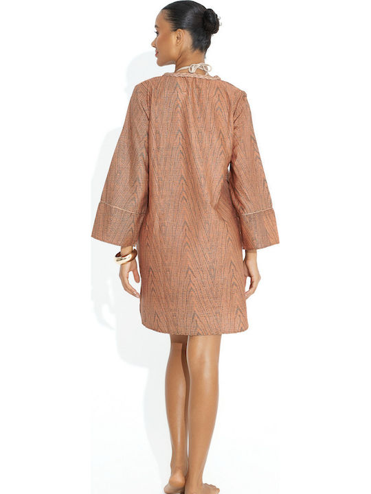 Bluepoint Women's Mini Beach Caftan Tan