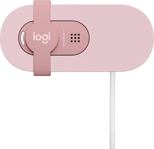 Logitech Brio 100 Web Camera Full HD 1080p Ροζ 960-001623