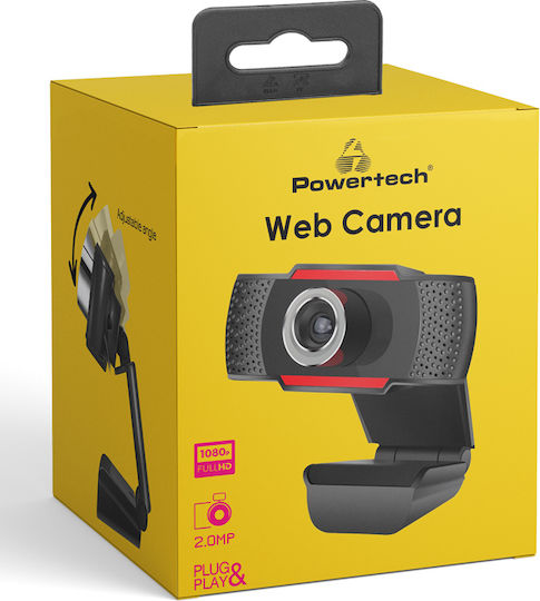 Powertech PT-1078 Full HD 1080p Web Camera Red