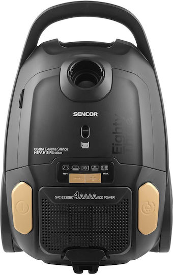 Sencor SVC 8330BK Ηλεκτρική Σκούπα 800W με Σακούλα 3lt Μαύρη