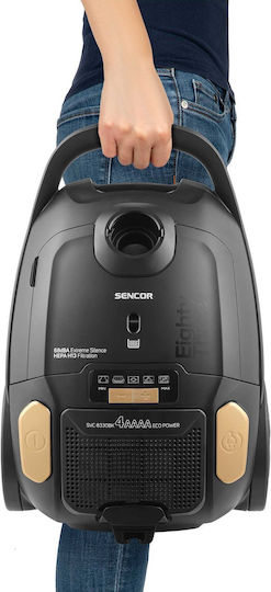 Sencor SVC 8330BK Ηλεκτρική Σκούπα 800W με Σακούλα 3lt Μαύρη