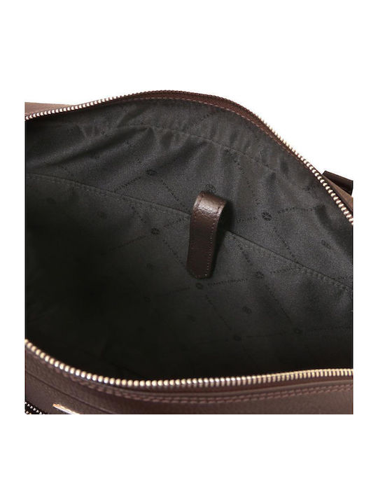 Tuscany Leather Shoulder / Handheld Laptop Bag In Brown Color TL142548