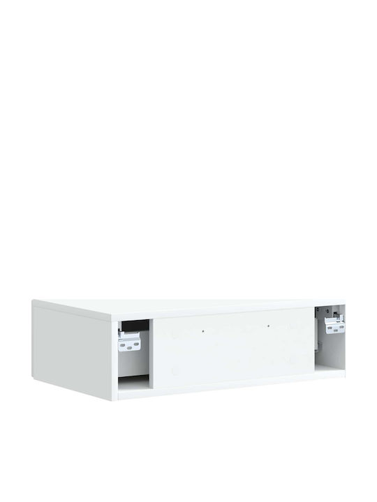 Metal Console White L59xW34.5xH17cm