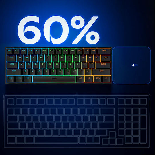 MCHOSE Ace 60 Pro Gaming Keyboard 60% with Magnetic Switches and RGB Lighting English US White