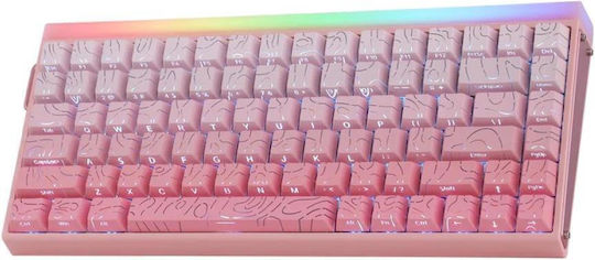 Aula Hero 84 HE Wireless Gaming Mechanical Keyboard 75% with RGB Lighting English US Pink