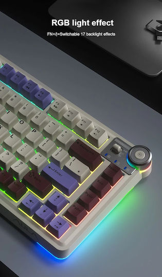 Aula AU75 Wireless Gaming Keyboard 75% with RGB Lighting English US