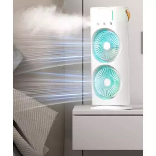 Fh-666 USB Fan with Water and Lighting 10W White