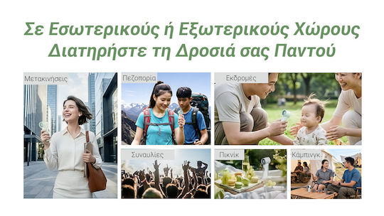 NiteCore Nef01 Вентилатор За Ръка Бял