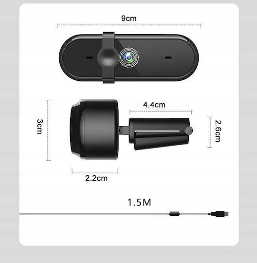 Camera Web Full HD 1080p webcam80