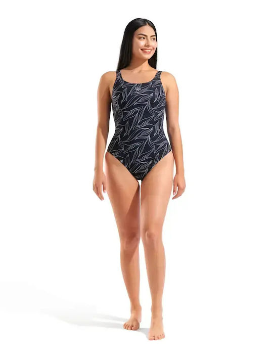 Back One Piece Swimsuit Black