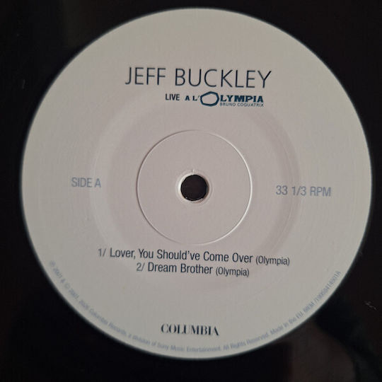 Jeff Buckley Live A L' Olympia 2lp Vinyl Rsd '26