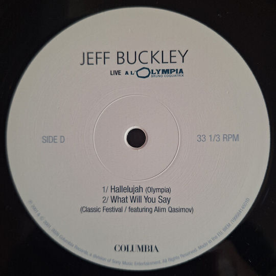 Jeff Buckley Live A L' Olympia 2lp Vinyl Rsd '26