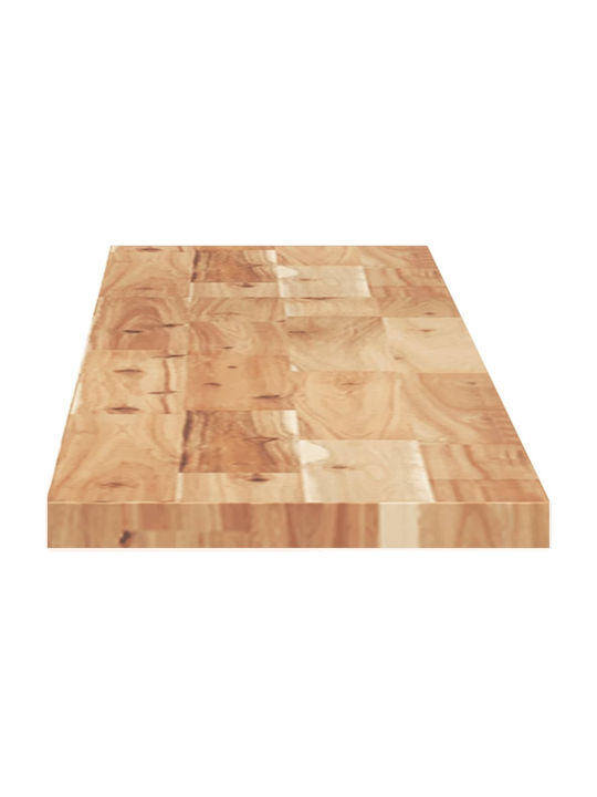 vidaXL Rechteckige Tischoberfläche aus Massivholz Akazie 140x20x2cm 4008803