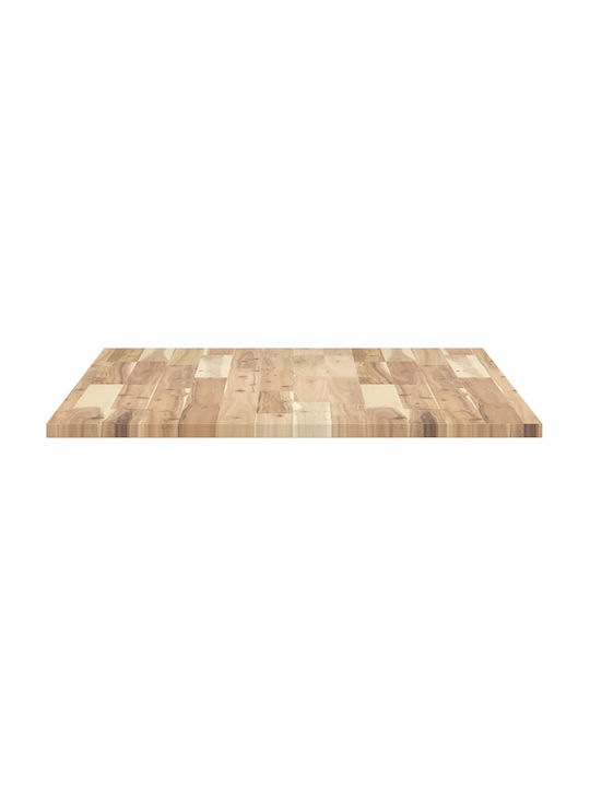 vidaXL Rectangular Office Desk Surface Made of Solid Wood Raw 80x70x2cm 3279729