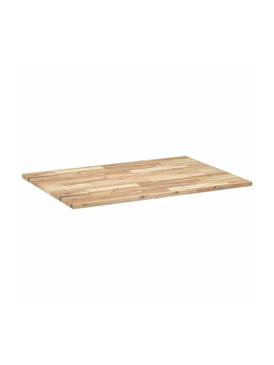 vidaXL Rectangular Office Desk Surface Made of Solid Wood Raw 80x70x2cm 3279729