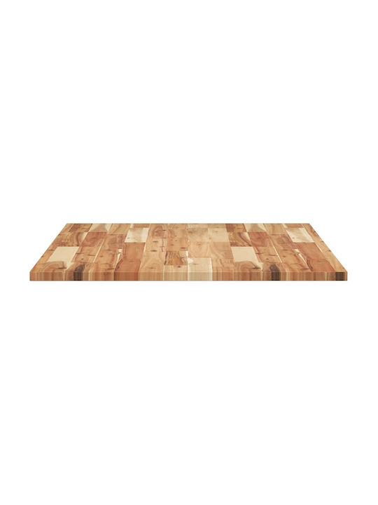 vidaXL Suprafață Rectangulară De Masă Din Lemn Masiv Maro 80x70x2cm 4008828
