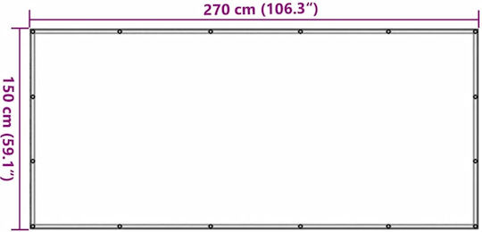 vidaXL Δίχτυ Αποσκευών Αυτοκινήτου 270x1.5cm Πράσινο