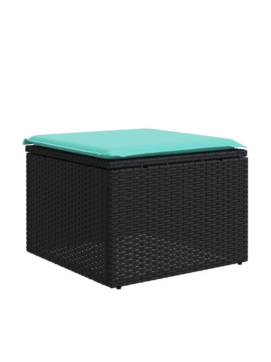 Canapea De Colț De Exterior Din Rattan Cu Perne 55x62x69cm