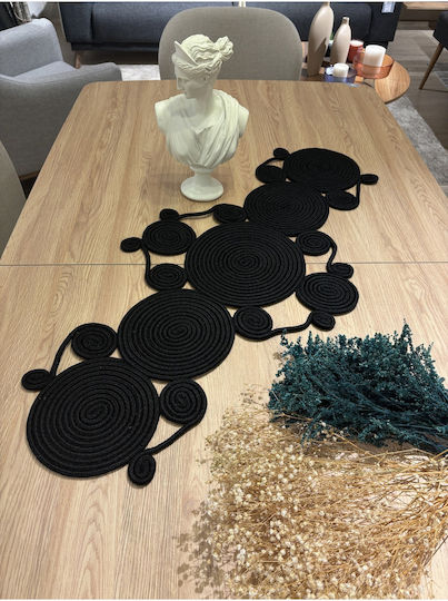 SteweHome SteweHome Baumwoll Läufer Schwarz 45x98cm