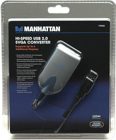Manhattan Mht179225 Convertor Hi-speed Usb 2.0 Svga