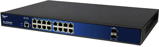Allnet ALL-SG8618M Managed L2 Switch με 16 Θύρες Gigabit (1Gbps) Ethernet και 2 SFP Θύρες