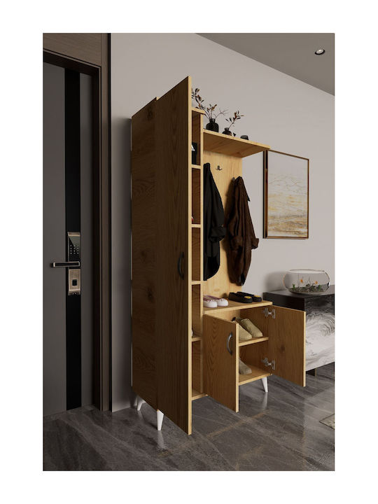 Ντουλάπι Δαπέδου Λευκή 90x32x180εκ.