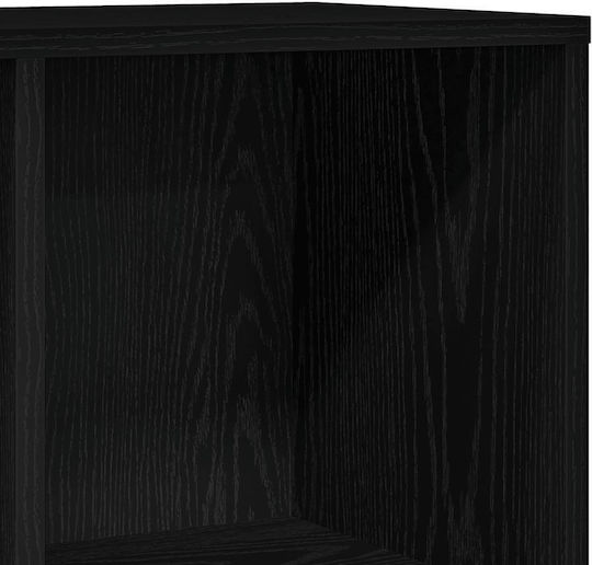 Черна Етажерка От Дъб 98x29x97.5см