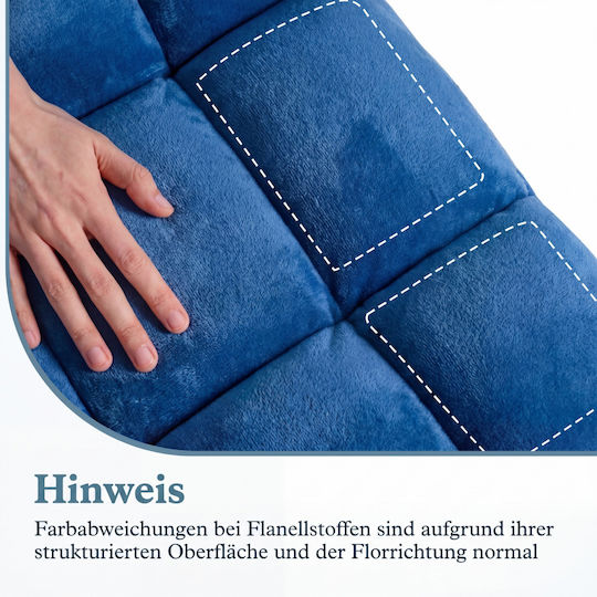 Vielseitiger Sitzsack Sessel Blau 51x60x49,5cm