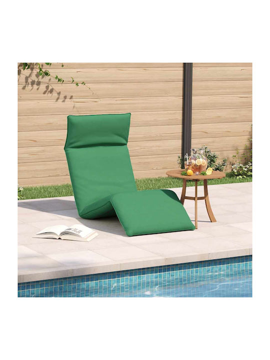 Multifunctional Bean Bag Sunbed Waterproof Green 175x54x8.5cm