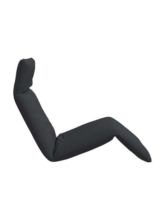 Multifunctional Bean Bag Sunbed Waterproof Black 175x54x8.5cm