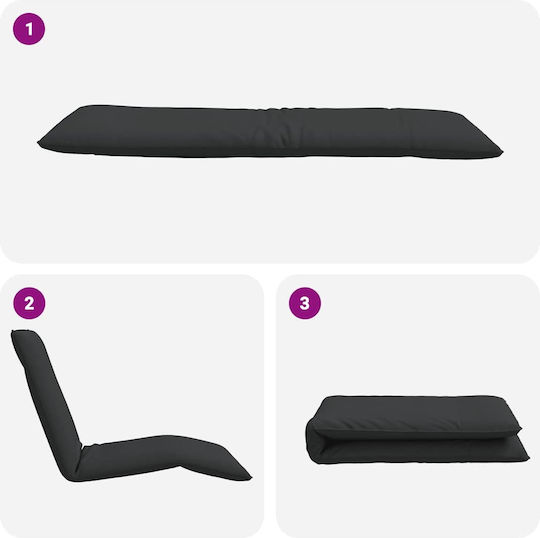 Vielseitiger Sitzsack Liegestuhl Wasserdichte Schwarze 175x54x8,5cm